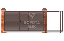 Откатные ворота Люкс Дорхан 2000×2100 ЗМК-9723