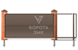 Откатные ворота 6000×2900 6 м ЗМК-8040