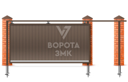 Ворота подвесные со съемной балкой 2200×2500 ЗМК-7395