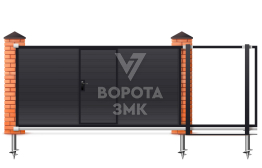 Откатные ворота 8 м 8000×3000 ЗМК-8138