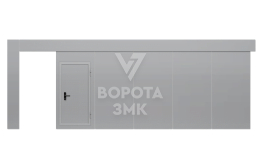 Откатные ворота 3500×2500 ЗМК-4961
