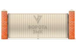 Оцинкованные ворота 2000×2500 ЗМК-5421